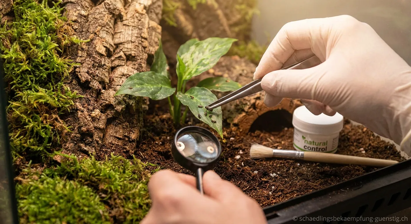 Taigagecko im schädlingsfreien Terrarium