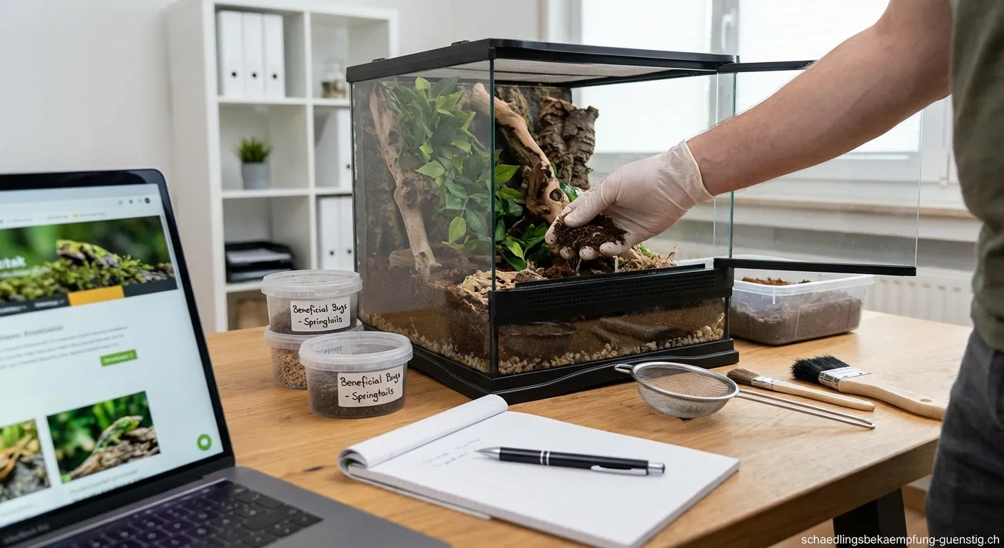 Baumgecko im Terrarium frei von Schädlingen